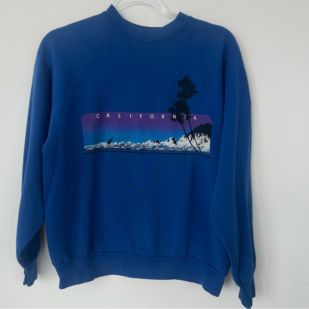 Vintage 80s 90s California Sweatshirt Retro Surfing